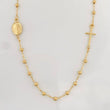 Denario Chain Miraculous Virgin Cross 2.7g / 18 in / 2.2mm Yellow Gold 18K