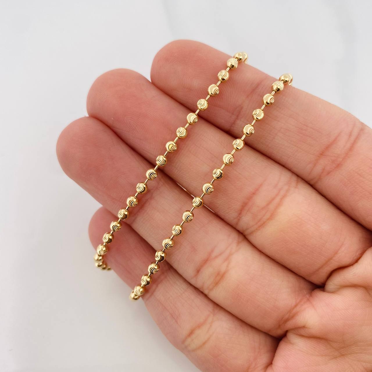 Chain Military Half Moon 10.8g / 24 in / 2.4mm Yellow Gold 18K