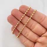 Chain Military Half Moon 10.8g / 24 in / 2.4mm Yellow Gold 18K
