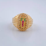 Anillo Virgen De Guadalupe 4.55gr / T7 3/4/ Oro Amarillo 18K $
