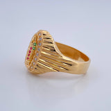 Anillo Virgen De Guadalupe 4.55gr / T7 3/4/ Oro Amarillo 18K $