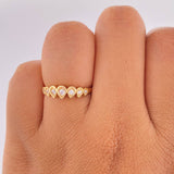Churumbela Drop Ring 2.2gr / Size 6 3/4 18K Gold $