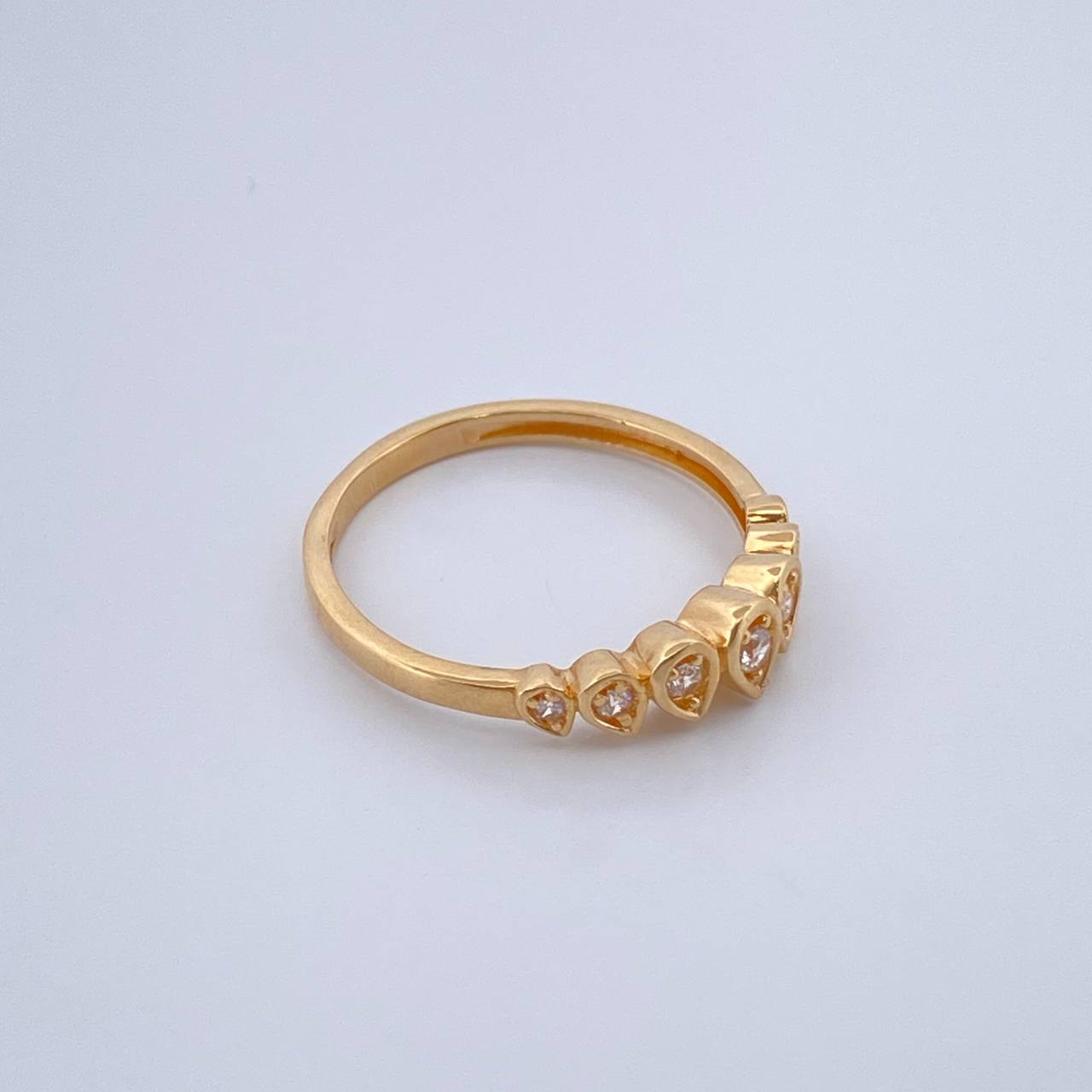 Churumbela Drop Ring 2.2gr / Size 6 3/4 18K Gold $
