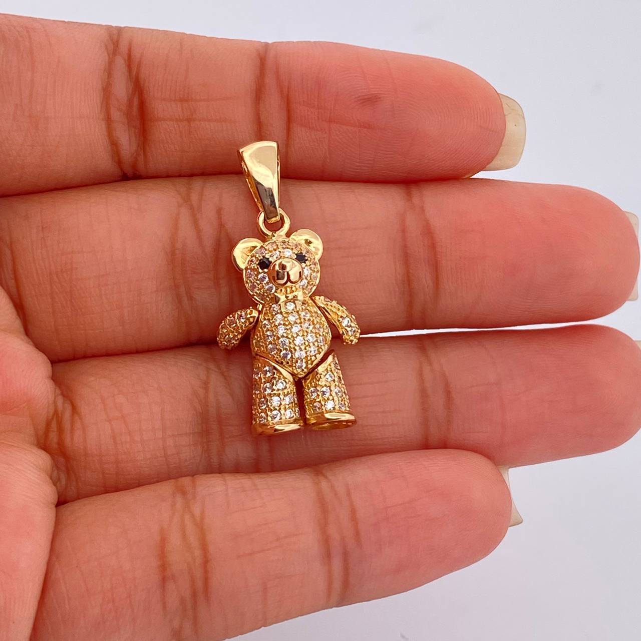 Dije Oso Articulado Moño 4.7gr / Oro Amarillo 18K $