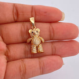 Dije Oso Articulado Moño 4.7gr / Oro Amarillo 18K $