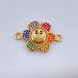 Herraje Flor Animada 3.95gr / Oro Amarillo 18K $