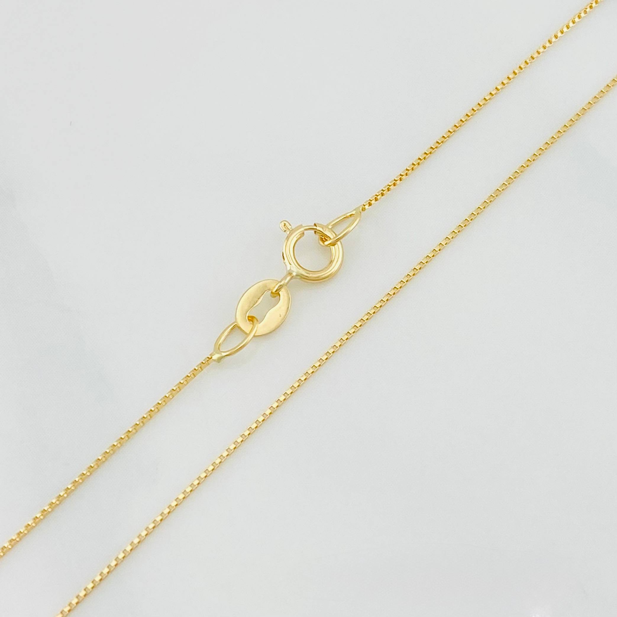 Venetian Chain Set + Palpito Heart Pendant Emerald 0.05pts / 1.5g / 15 3/4 in 18K Yellow Gold