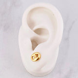 GC Stud Earrings 0.5g / in / 4.6mm Yellow Gold 18K