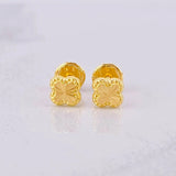 Clover Stud Earrings 0.45g / in / 4.3mm Yellow Gold 18K