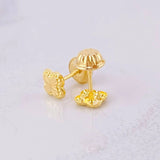 Clover Stud Earrings 0.45g / in / 4.3mm Yellow Gold 18K