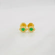 Stud Earrings Eye 0.7g / in / 4.6mm Yellow Gold 18K