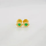 Stud Earrings Eye 0.7g / in / 4.6mm Yellow Gold 18K