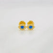 Stud Earrings Eye 0.7g / in / 4.6mm Yellow Gold 18K