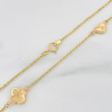 Cadena Aro Seguido Trebol 5.7g / 20 in / 1.55mm Oro Amarillo 18K