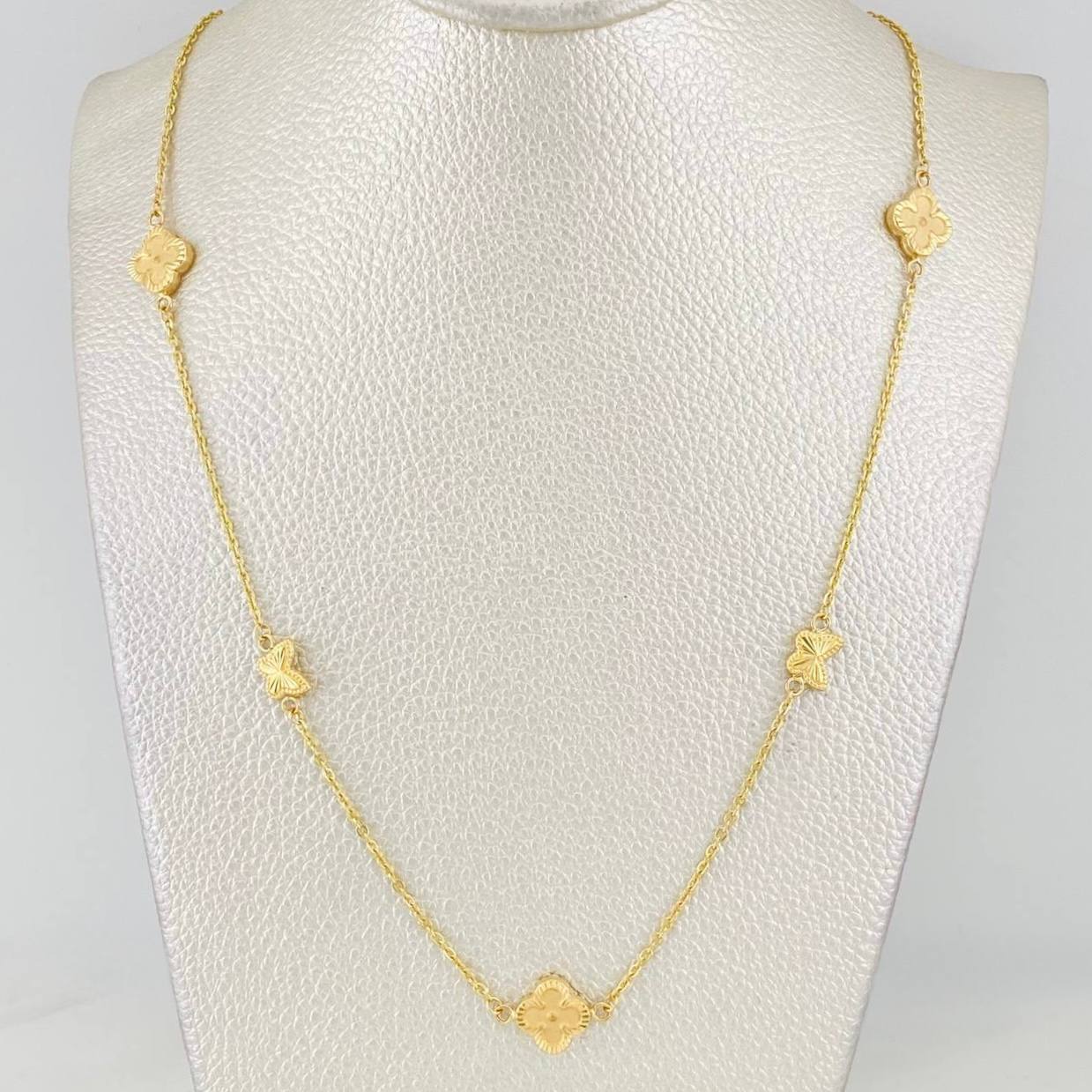 Cadena Aro Seguido Trebol 5.4g / 20 in / 1.62mm Oro Amarillo 18K