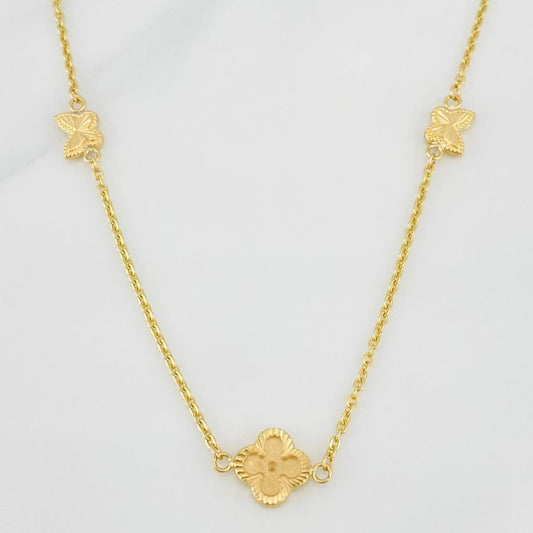 Cadena Aro Seguido Trebol 5.4g / 20 in / 1.62mm Oro Amarillo 18K