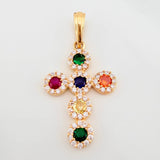 Pendant Dense Cross 2.4 g / 1 1/2 in 18K Yellow Gold