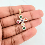 Pendant Dense Cross 2.4 g / 1 1/2 in 18K Yellow Gold