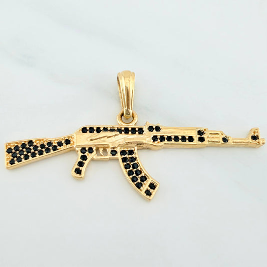 Dije Arma Fusil 3.25 g / 1 3/4 in Oro Amarillo 18K