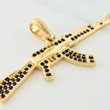 Pendant Weapon Rifle 3.25 g / 1 3/4 in 18K Yellow Gold