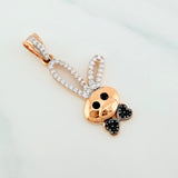 Pendant Rabbit 2.2 g / 1 1/4 in Three Golds 18K