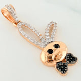 Pendant Rabbit 2.2 g / 1 1/4 in Three Golds 18K