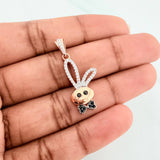 Pendant Rabbit 2.2 g / 1 1/4 in Three Golds 18K