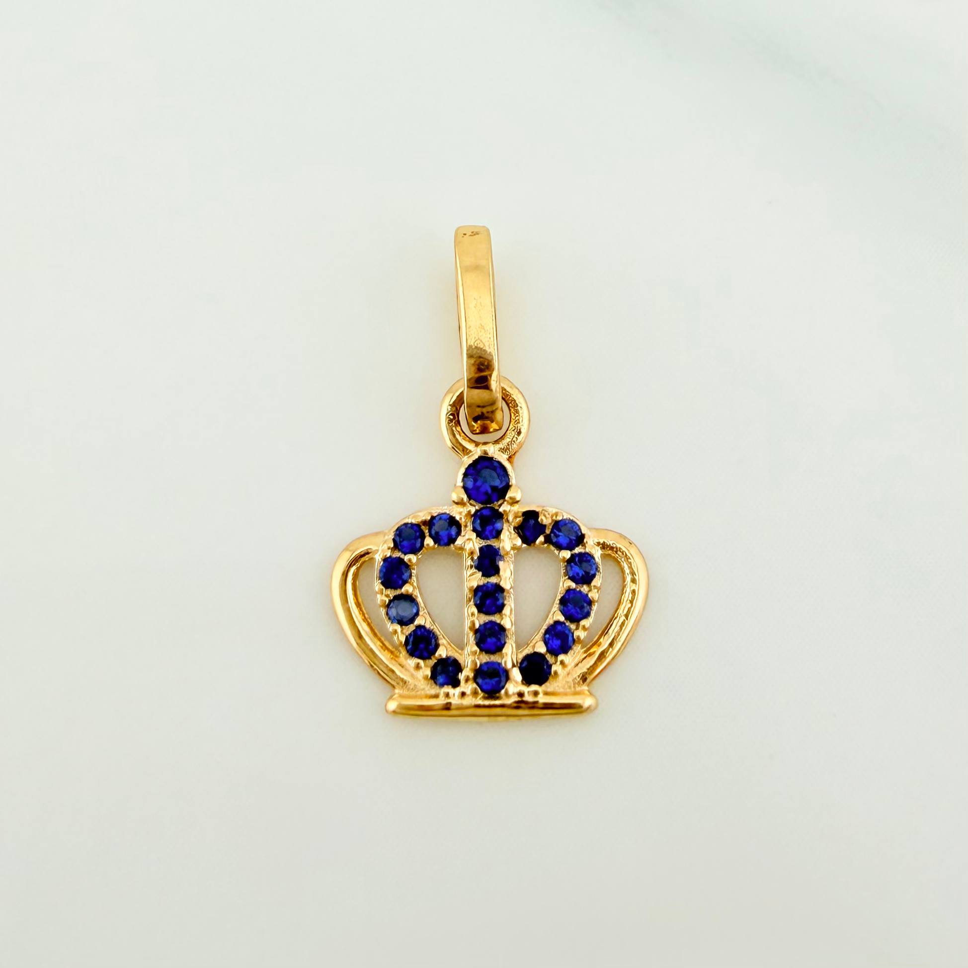 Pendant Crown 0.65 g / 1/2 in Yellow Gold 18K