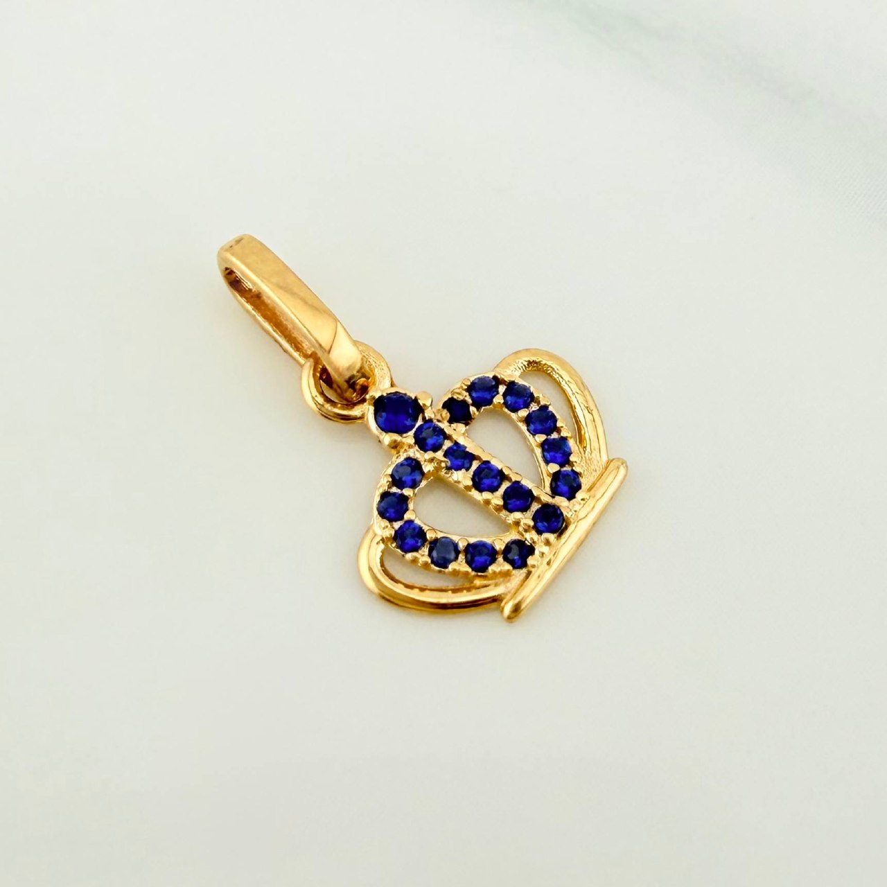 Pendant Crown 0.65 g / 1/2 in Yellow Gold 18K