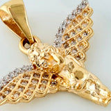 Pendant Guardian Angel 2.8 g / 1 in Two-Tone Yellow White Gold 18K
