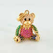 Articulated Bear Pendant 5.6 g / 1 1/4 in 18K Yellow Gold