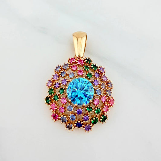 Dije Mandala 5.05 g / 1 1/4 in Oro Amarillo 18K