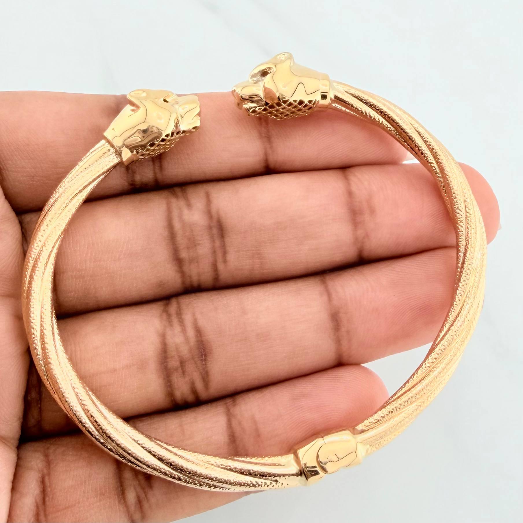 Pulso Aro Pantera 12.1 g / 6 3/4 in / 4.45 mm Oro Amarillo 18K
