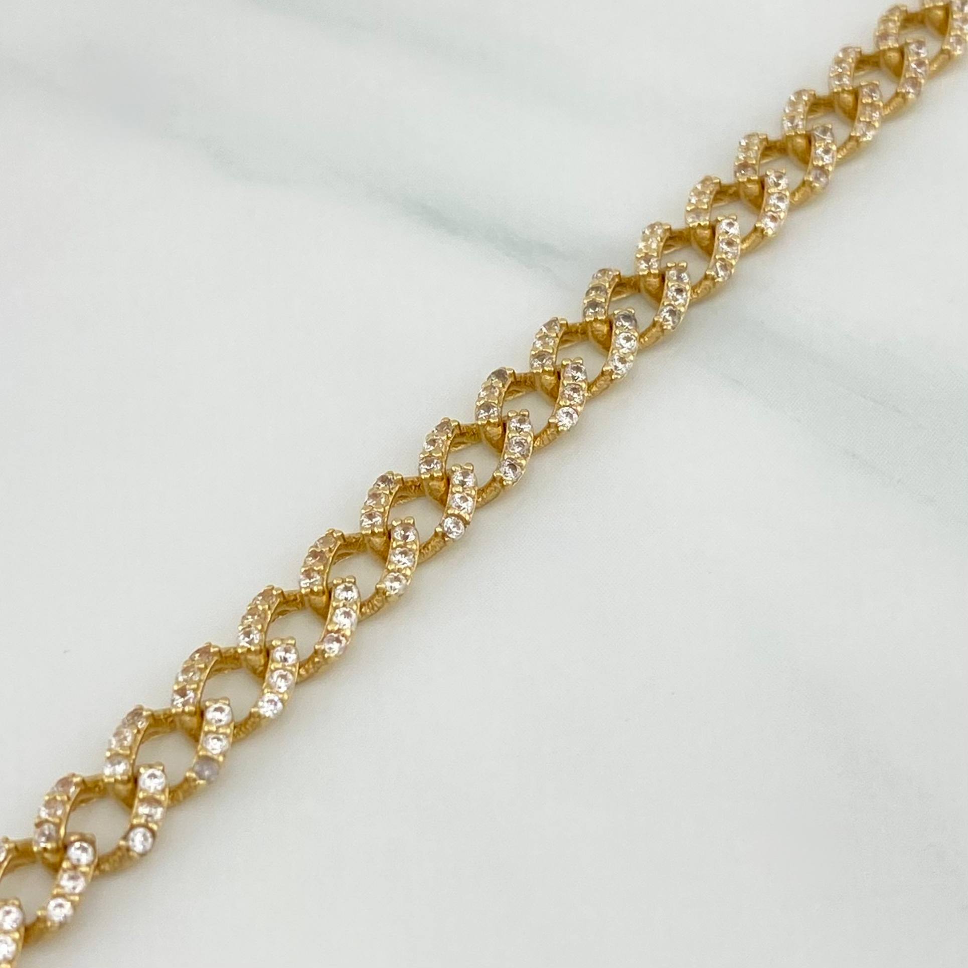 Pulso Cubano 8.35 g / 7 3/4 in / 4.9 mm Oro Amarillo 18K