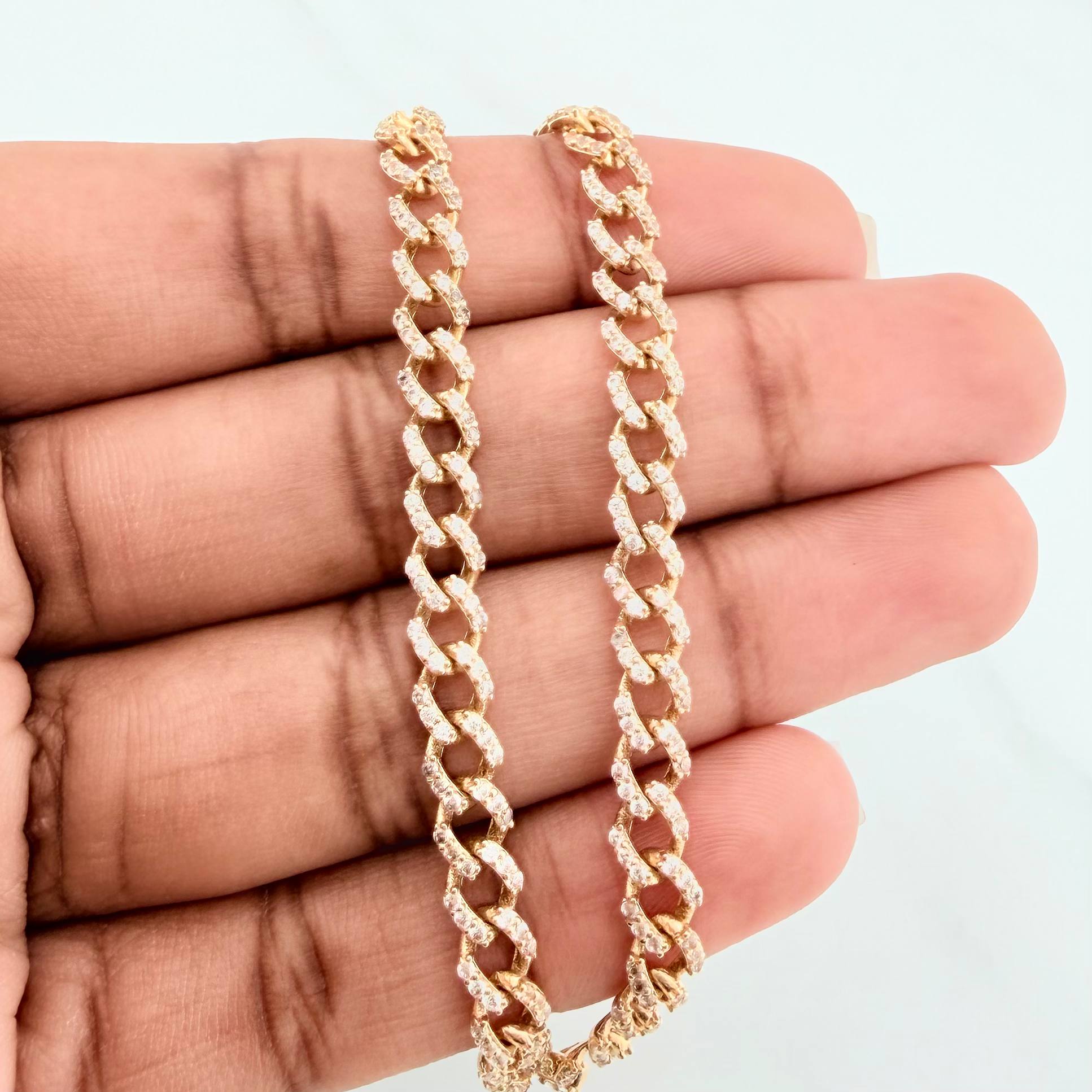 Pulso Cubano 8.35 g / 7 3/4 in / 4.9 mm Oro Amarillo 18K