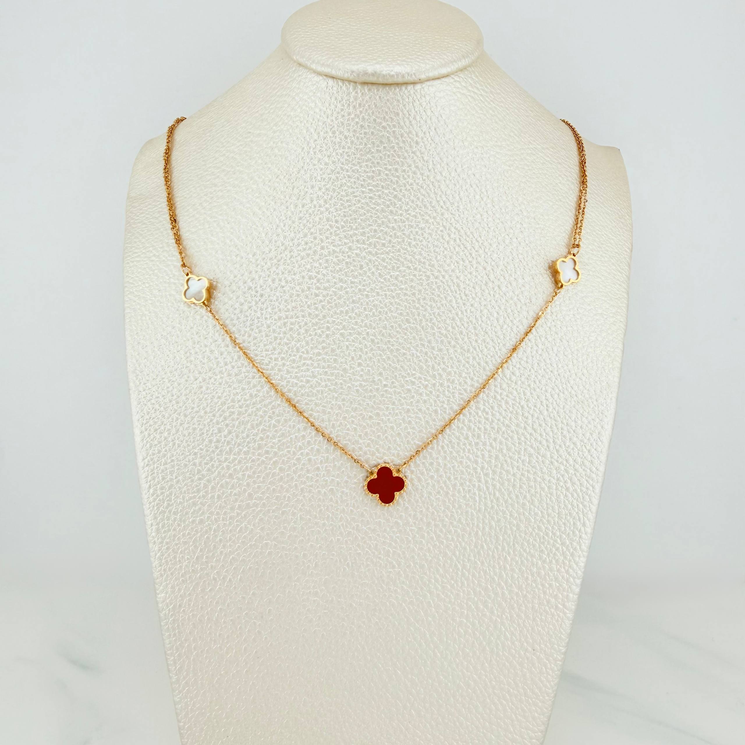 Cadena Trebol Aro Seguido 4.25 g / 17 3/4 in / 0.6 mm Oro Amarillo 18K