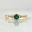 Crowned Solitaire Ring 1.85gr / Size 5 1/4 / 18K Gold ©