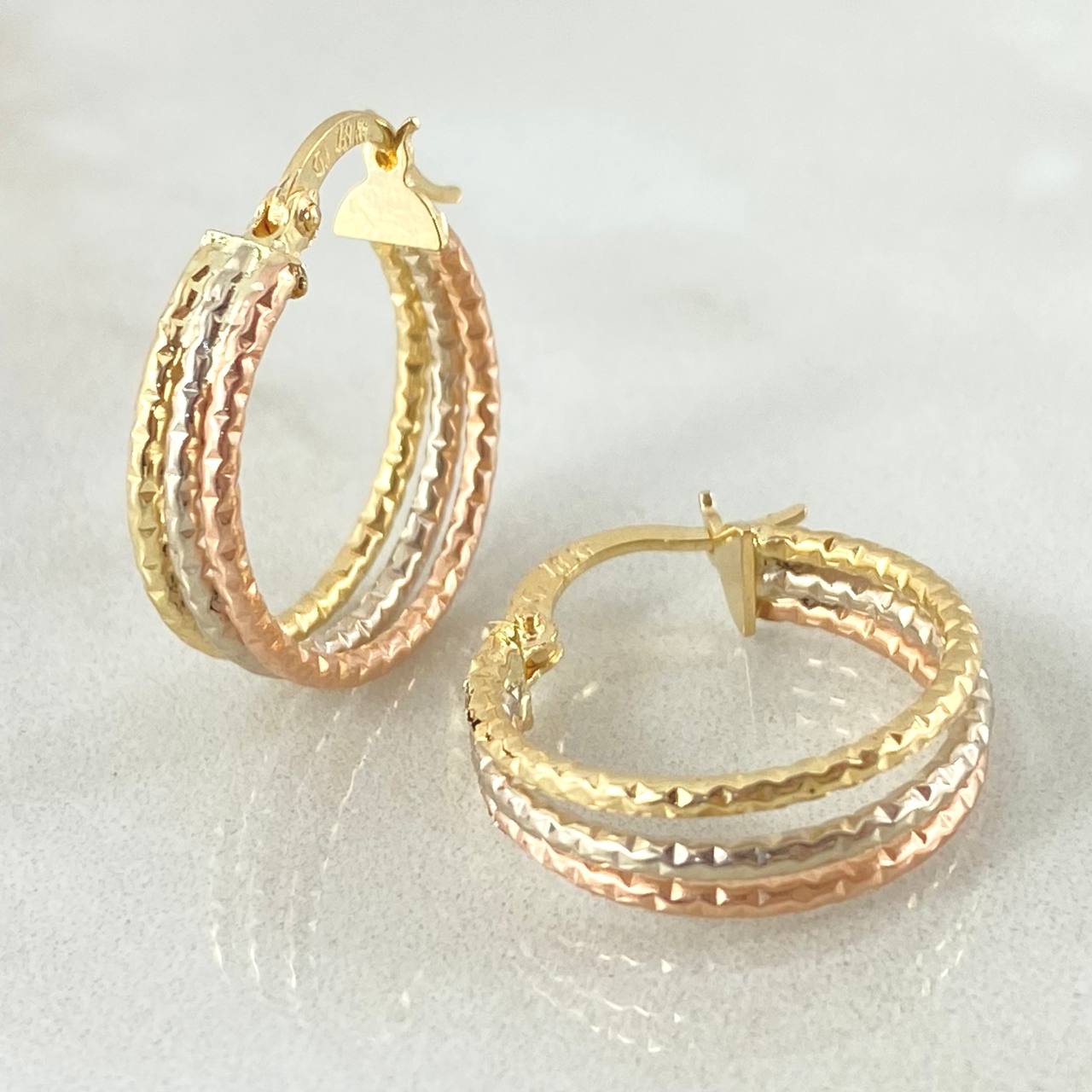 Hoop Earrings Daki 1.65gr / 2cm / 18K Gold