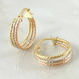 Hoop Earrings Daki 1.65gr / 0.8in / 18K Gold *