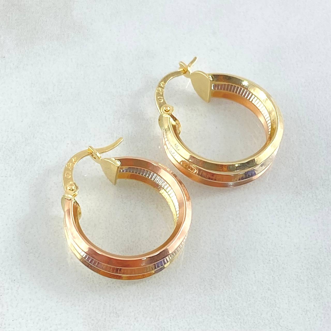 Hoop Earrings Aleja 2.5gr / 0.8in (2.1cm) / 18K Gold ©