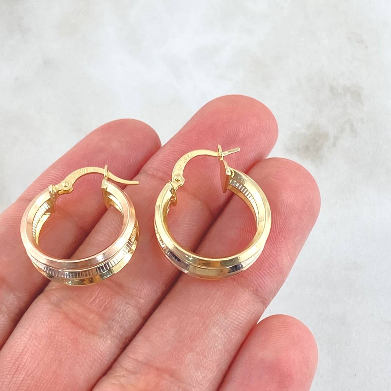 Candongas Aleja 2.45gr / 2.2cm / Oro 18K