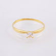 Anillo Solitario 2.85gr / T7 1/2 / Oro Amarillo 18K ©