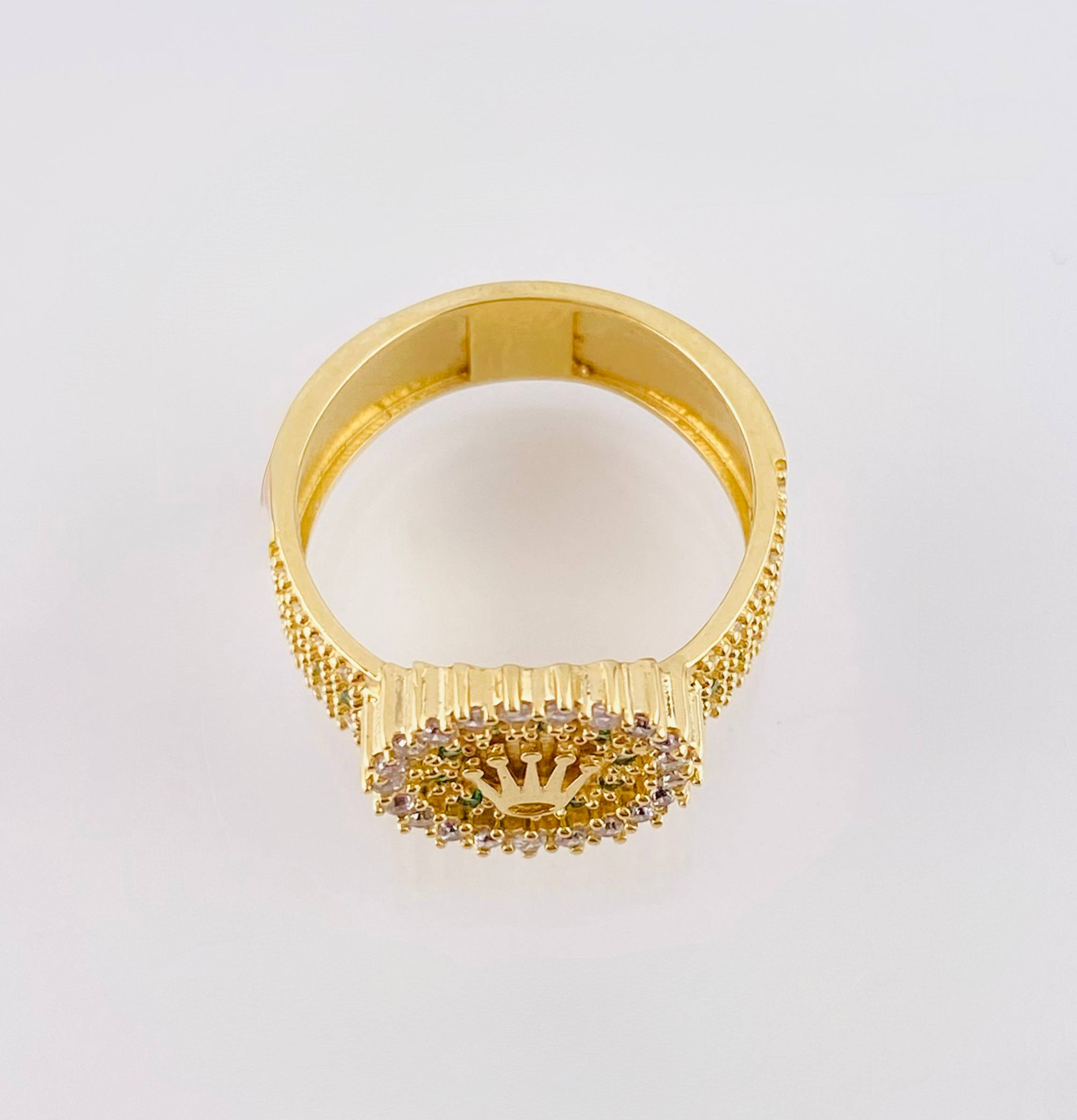 Anillo Corona Rx 5.3gr / T6 1/4 / Oro Amarillo 18K ©