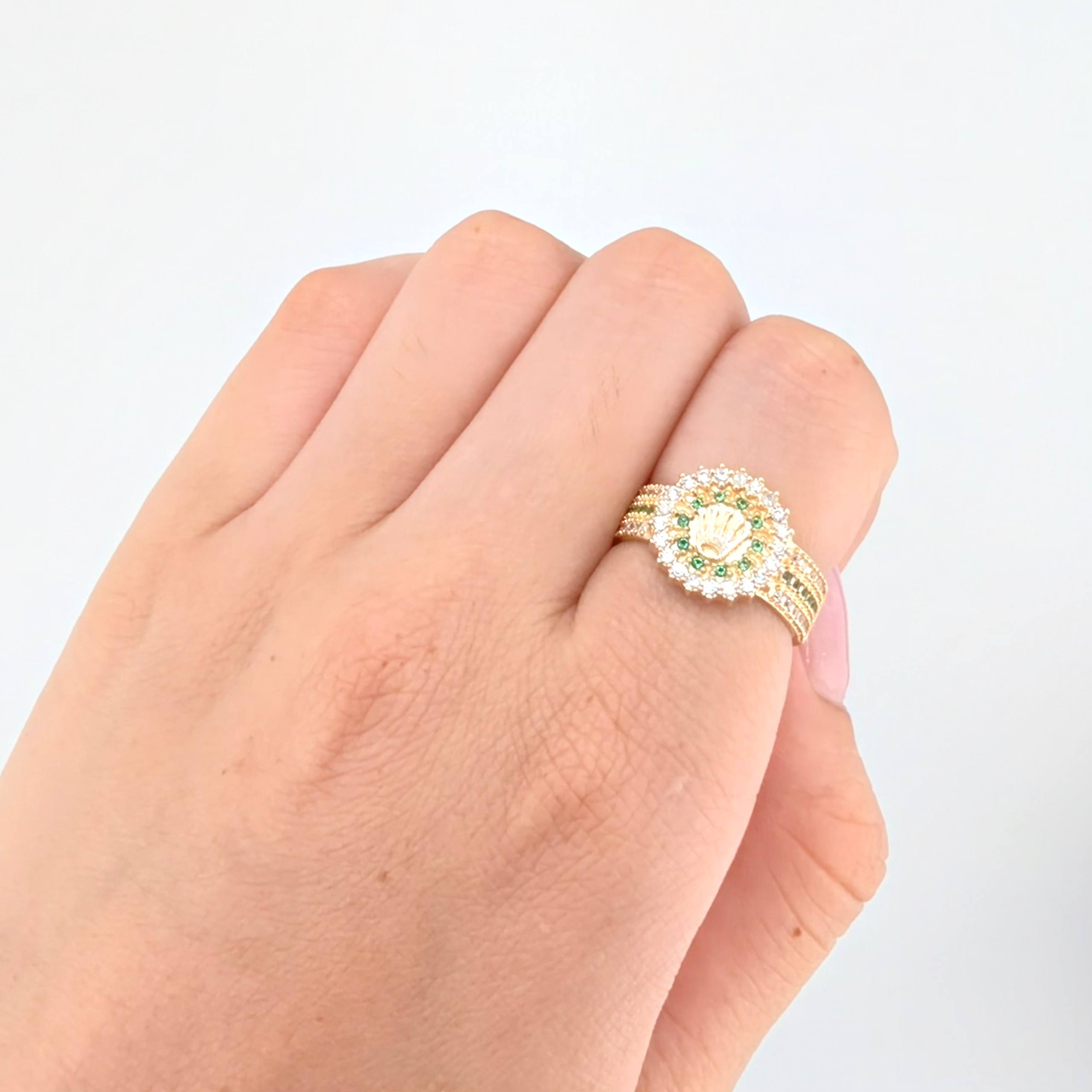 Anillo Corona Rx 5.3gr / T6 1/4 / Oro Amarillo 18K ©