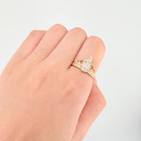 Anillo Corona Virgen Milagrosa 3.15gr / T7 1/2 / Tres Oros 18K