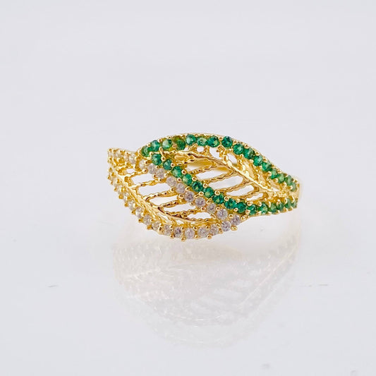 Intertwined Leaves Ring 2.5gr / T6 / 18K Yellow Gold ©