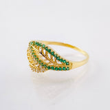 Anillo Hojas Entrelazadas 2.5gr / T6 / Oro Amarillo 18K ©