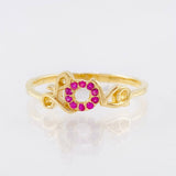 Anillo Love 1.8gr / T7 1/4 / Oro Amarillo 18K ©