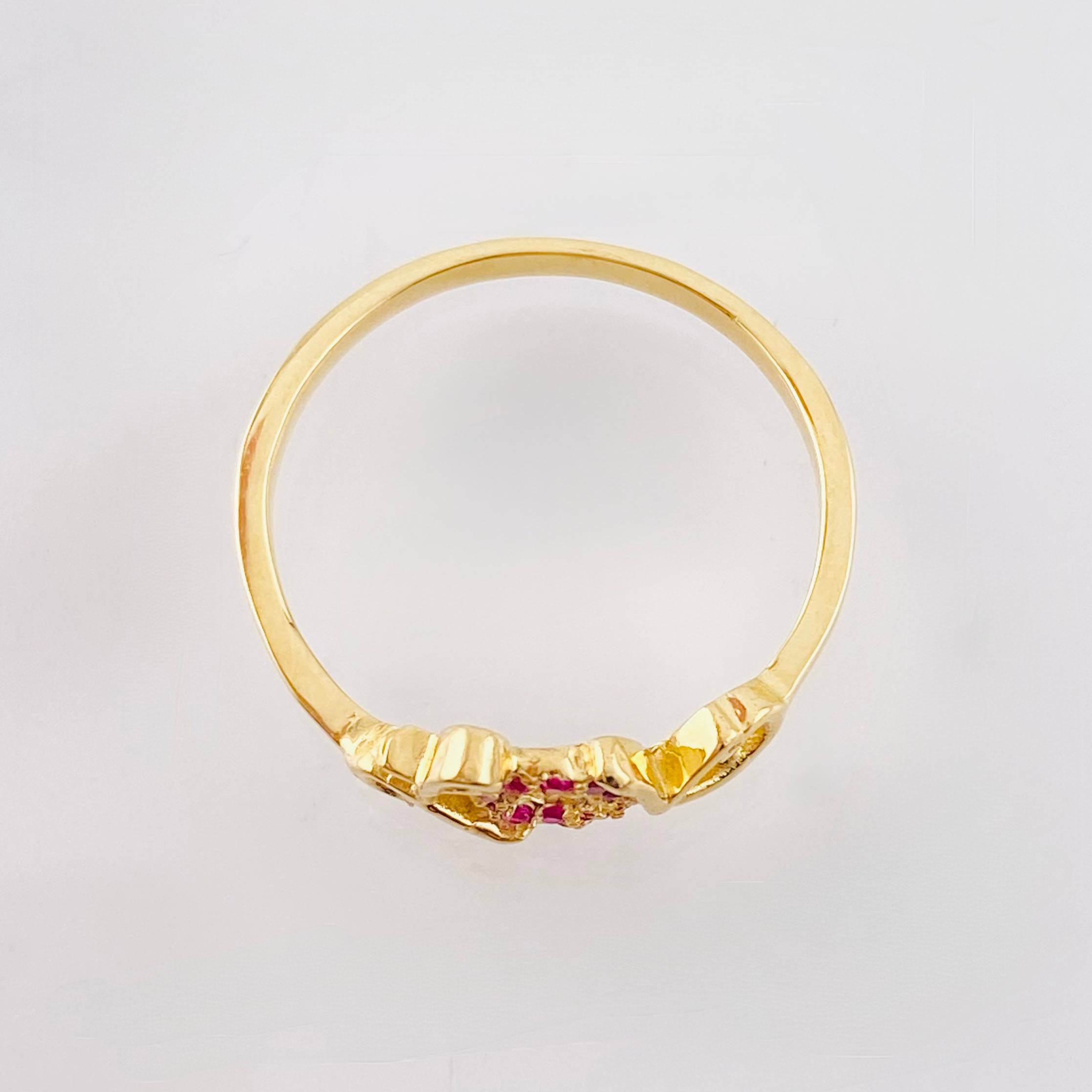 Anillo Love 1.8gr / T7 1/4 / Oro Amarillo 18K ©