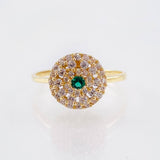 Anillo Girasol Tupido 2gr / T5 3/4 / Oro Amarillo 18K ©
